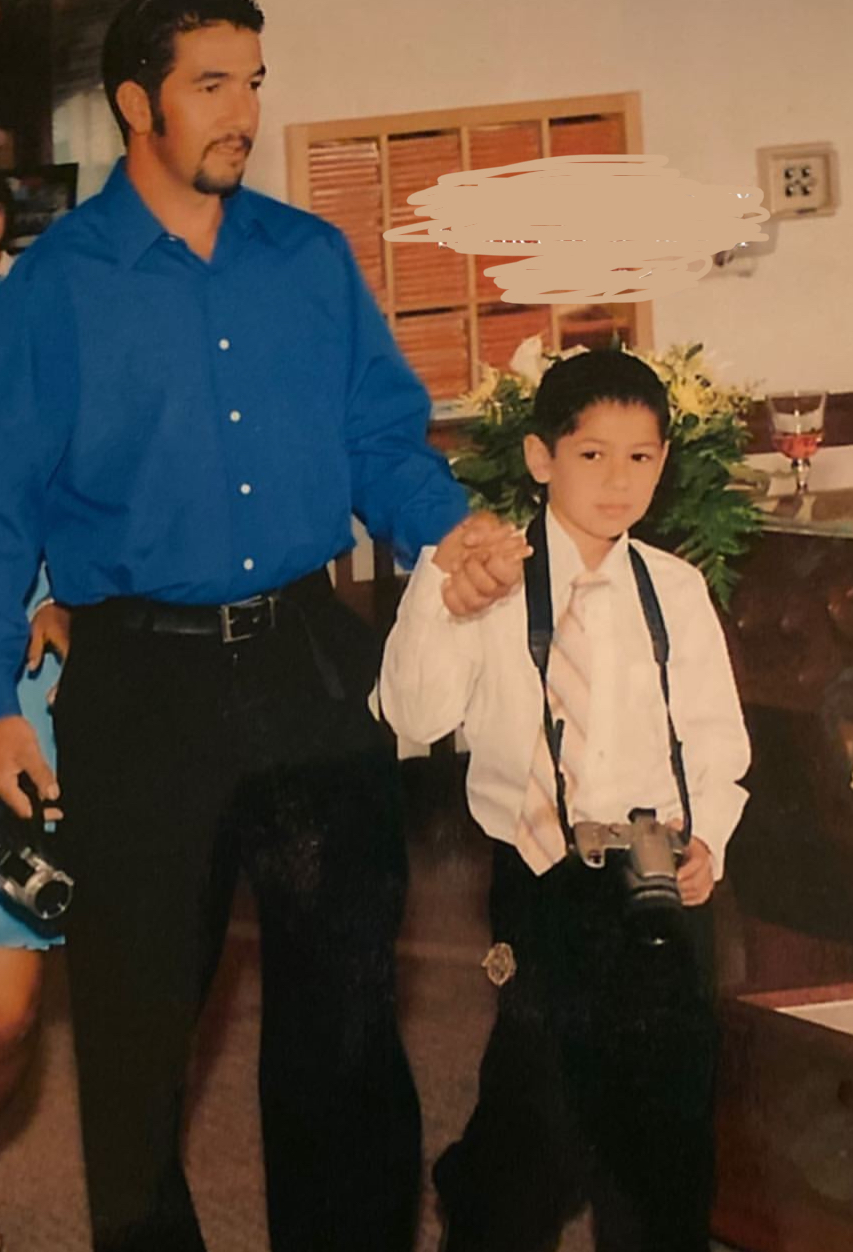 fernando as a child with a camera